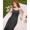 image:imageStelle Nightgowns for Women Racerback Sleeveless Pajama Dress Spaghetti Strap Sleepwear NightshirtCharcoal