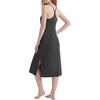 image:imageStelle Nightgowns for Women Racerback Sleeveless Pajama Dress Spaghetti Strap Sleepwear NightshirtCharcoal