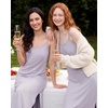 image:imageStelle Nightgowns for Women Racerback Sleeveless Pajama Dress Spaghetti Strap Sleepwear NightshirtHeather Lavender