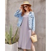 image:imageStelle Nightgowns for Women Racerback Sleeveless Pajama Dress Spaghetti Strap Sleepwear NightshirtHeather Lavender