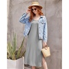 image:imageStelle Nightgowns for Women Racerback Sleeveless Pajama Dress Spaghetti Strap Sleepwear NightshirtLight Hearher Grey