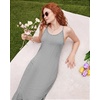 image:imageStelle Nightgowns for Women Racerback Sleeveless Pajama Dress Spaghetti Strap Sleepwear NightshirtLight Hearher Grey