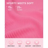 image:imageStelle Ribbed Tank Tops for Women High Neck Sleeveless Cami Stretch Slim Top Casual Workout Basic TshirtWatermelon