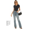 image:imageStelle Ribbed Tops for Women Short Sleeve Tshirt Slim Fit Basic Tee Casual BlouseBlack