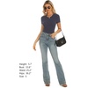 image:imageStelle Ribbed Tops for Women Short Sleeve Tshirt Slim Fit Basic Tee Casual BlouseCharcoal