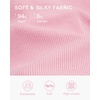 image:imageStelle Ribbed Tops for Women Short Sleeve Tshirt Slim Fit Basic Tee Casual BlouseCherry Blossom