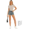 image:imageStelle Ribbed Tops for Women Short Sleeve Tshirt Slim Fit Basic Tee Casual BlouseDesert Beige