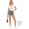 image:imageStelle Ribbed Tops for Women Short Sleeve Tshirt Slim Fit Basic Tee Casual BlouseIvory