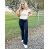 image:imageStelle Ribbed Tops for Women Short Sleeve Tshirt Slim Fit Basic Tee Casual BlouseIvory