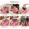 image:imageStelle SelfAdhesive Magic Cloth Lazy Makeup Bag Foldable Cosmetic Pouch for Camera Wrap Travel Organizer Red Checkered 1975Sweet Check