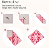 image:imageStelle SelfAdhesive Magic Cloth Lazy Makeup Bag Foldable Cosmetic Pouch for Camera Wrap Travel Organizer Red Checkered 1975Sweet Check