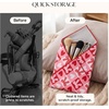 image:imageStelle SelfAdhesive Magic Cloth Lazy Makeup Bag Foldable Cosmetic Pouch for Camera Wrap Travel Organizer Red Checkered 1975Sweet Check