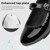 image:imageStelle Tap Shoes for Toddler Girls Scallop Trim  Elegant scalloped designHidden hookandloop closureStrap with faux buckleMary Jane styleCushioned comfortBlack