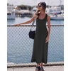 image:imageStelle Women Nightgowns Long Sleeveless Sleepwear Racerback Pajama Dress NightshirtCharcoal