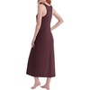 image:imageStelle Women Nightgowns Long Sleeveless Sleepwear Racerback Pajama Dress NightshirtHeather Burgundy