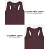 image:imageStelle Women Nightgowns Long Sleeveless Sleepwear Racerback Pajama Dress NightshirtHeather Burgundy