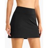 image:imageStelle Women Tennis Skirt Athletic Skort High Waisted Golf Inner Shorts with Pockets Running Sports PickleballBlack