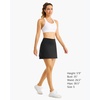 image:imageStelle Women Tennis Skirt Athletic Skort High Waisted Golf Inner Shorts with Pockets Running Sports PickleballBlack