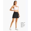 image:imageStelle Women Tennis Skirt Athletic Skort High Waisted Golf Inner Shorts with Pockets Running Sports PickleballBlack