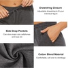 image:imageStelle Womens 710 Cotton Bermuda Shorts Knee Length Comfy Lounge Athletic Sweat Shorts with Deep Pockets10 Charcoal