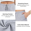 image:imageStelle Womens 710 Cotton Bermuda Shorts Knee Length Comfy Lounge Athletic Sweat Shorts with Deep Pockets10 Lightgrey