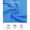 image:imageStelle Womens Cropped Sweatshirts Oversized Crewneck Long Sleeve Tops 2025 Fall Winter Loose Pullover Shirts Vibrant Blue XSmall
