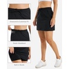image:imageStelle Womens Golf Skort Skirts 16 Hiking Skort for Tennis Outdoors Quick Drying Athletic Workout Skort with PocketsBlack