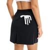 image:imageStelle Womens Golf Tennis Skorts 18 Stretchy Workout Hiking Skirt with Inner PocketBlack