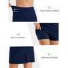 image:imageStelle Womens Golf Tennis Skorts 18 Stretchy Workout Hiking Skirt with Inner PocketNavy