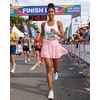 image:imageStelle Womens High Waist Athletic Skorts Flowy Mini Cake Skirt Casual Skorts with Shorts PocketBallet Pink