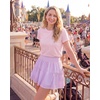 image:imageStelle Womens High Waist Athletic Skorts Flowy Mini Cake Skirt Casual Skorts with Shorts PocketLavender