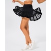 image:imageStelle Womens High Waist Athletic Skorts with Shorts Pockets Ruffle Flowy Mini Cake Skirt Layered Pleated Cute Casual SummerBlack