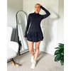 image:imageStelle Womens High Waist Athletic Skorts with Shorts Pockets Ruffle Flowy Mini Cake Skirt Layered Pleated Cute Casual SummerBlack