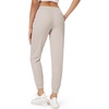 image:imageStelle Womens High Waist Drawstring Jogger Athletic Lounge Sweatpants with PocketsOat Milk