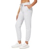 image:imageStelle Womens High Waist Drawstring Jogger Athletic Lounge Sweatpants with PocketsUltra Light Grey