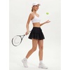 image:imageStelle Womens High Waist Skorts with Shorts Pockets Flowy Ruffle Skirts Mini Tiered Layered Short Skirt Casual SummerBlack