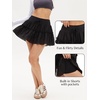 image:imageStelle Womens High Waist Skorts with Shorts Pockets Flowy Ruffle Skirts Mini Tiered Layered Short Skirt Casual SummerBlack