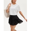 image:imageStelle Womens High Waist Skorts with Shorts Pockets Flowy Ruffle Skirts Mini Tiered Layered Short Skirt Casual SummerBlack