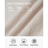 image:imageStelle Womens Long Sleeve Henley T Shirts Button Ribbed Knit Loose Fit Basic Tops Fall Fashion OutfitsBeige
