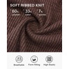 image:imageStelle Womens Long Sleeve Henley T Shirts Button Ribbed Knit Loose Fit Basic Tops Fall Fashion OutfitsCoffee