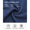 image:imageStelle Womens Long Sleeve Henley T Shirts Button Ribbed Knit Loose Fit Basic Tops Fall Fashion OutfitsDenim