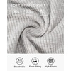 image:imageStelle Womens Long Sleeve Henley T Shirts Button Ribbed Knit Loose Fit Basic Tops Fall Fashion OutfitsLight Grey