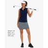 image:imageStelle Womens Sleeveless Golf Polo Shirts UPF 50 Collared V Neck Dry Fit Lightweight Workout Tennis Tank TopsNavy