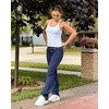 image:imageStelle Womens Sleeveless Tank Tops Scoop Neck Ribbed Racerback Camisole Tops for Workout CasualWhite
