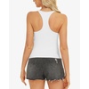 image:imageStelle Womens Sleeveless Tank Tops Scoop Neck Ribbed Racerback Camisole Tops for Workout CasualWhite