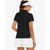 image:imageStelle Womens V Neck Golf Polo Shirts UPF 50 Short Sleeve Tennis Shirt Collared Workout Tops Quick DryBlack