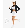 image:imageStelle Womens Zip Up Jackets Lightweight Athletic Running Jacket Workout Slim Fit Yoga Track Clothes with Thumb HolesBlack