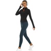 image:imageStelle Womens Zip Up Jackets Lightweight Athletic Running Jacket Workout Slim Fit Yoga Track Clothes with Thumb HolesBlack