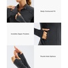 image:imageStelle Womens Zip Up Jackets Lightweight Athletic Running Jacket Workout Slim Fit Yoga Track Clothes with Thumb HolesCharcoal