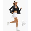 image:imageStelle Womens Zip Up Jackets Lightweight Athletic Running Jacket Workout Slim Fit Yoga Track Clothes with Thumb HolesCharcoal